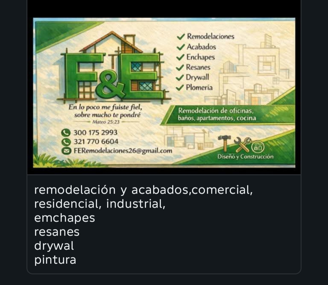 F&E -remodelaciones 